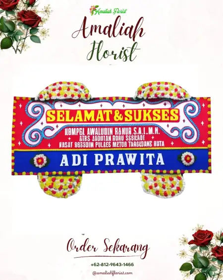 Papan Bunga Ucapan Selamat Wonoroto